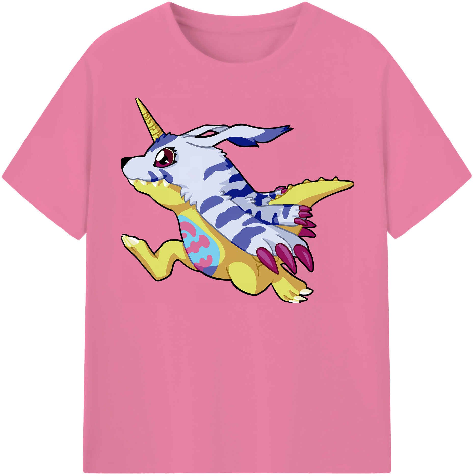 （画像用） Digimon デジタルモンスター/デジモン 綿100％半袖Tシャツ（フロントプリント）